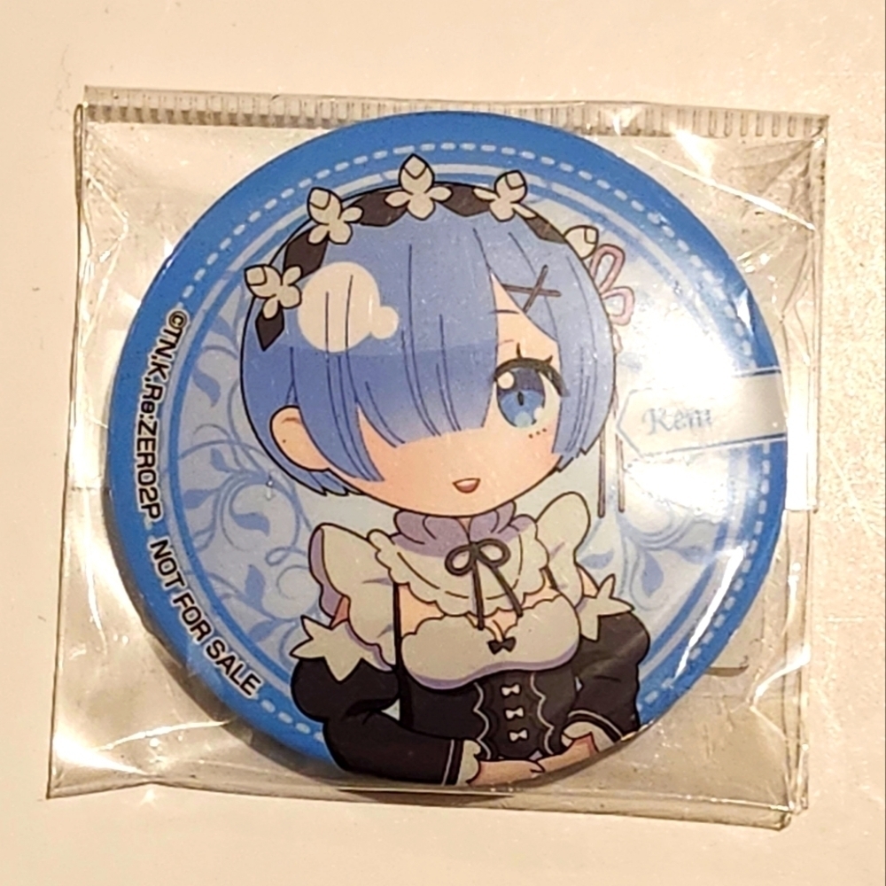 *5 for $20* Re: Zero - Rem - Anime Pin Can Badge Button
